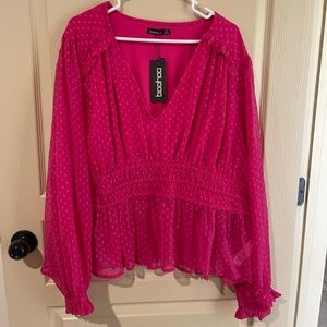 Crop peplum top